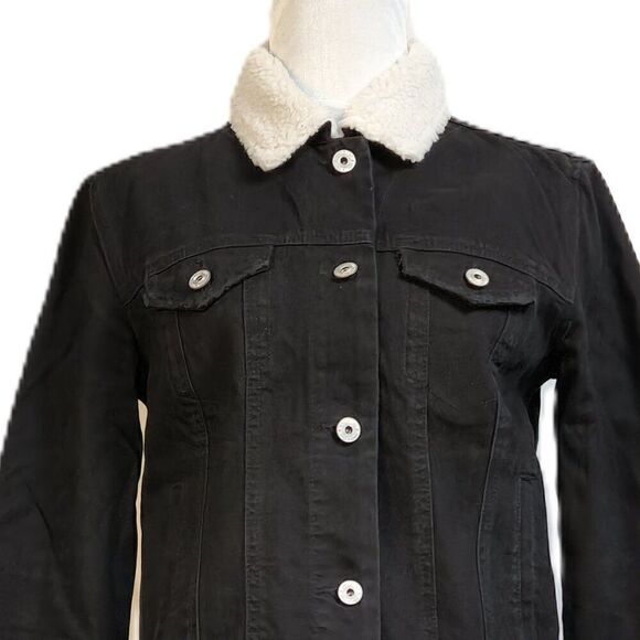 Vanilla Star Black Denim Jean Jacket Medium - Picture 1 of 9